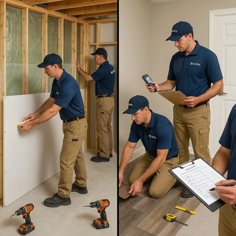 Repairs and Reconstruction process in South Hill, NY